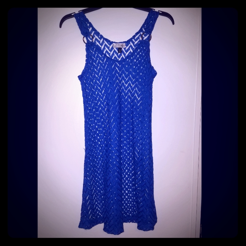 NWOT Blue dress/cover up